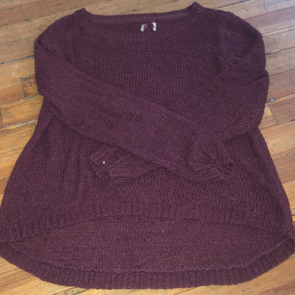 Long sleeve maroon sweater